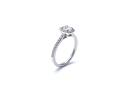 Platinum Cushion Cut Diamond Halo Ring