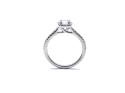 Platinum Cushion Cut Diamond Halo Ring