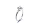 18ct Diamond Halo Solitaire Ring