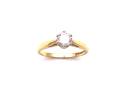 18ct Yellow Gold Diamond Solitaire Ring