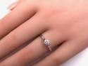 18ct White Gold Diamond Solitaire Ring