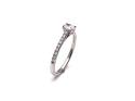 Platinum Oval Diamond Solitaire Ring