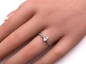 Platinum Oval Diamond Solitaire Ring