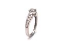 9ct White Gold Diamond Solitaire Ring