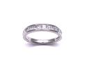 Platinum Princess Cut Diamond Eternity Ring 0.76ct