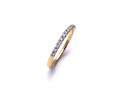 18ct Yellow Gold Diamond Claw Set Eternity Ring