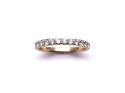 9ct Yellow Gold Diamond Claw Set Eternity Ring