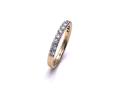 9ct Yellow Gold Diamond Claw Set Eternity Ring