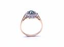 18ct Synthetic Spinel & Diamond Ring