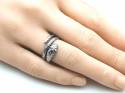 Silver Heavy Wrap Around Snake Ring