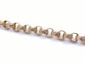 9ct Yellow Gold Engraved Belcher Bracelet 8 inch