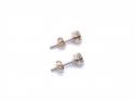 9ct Yellow Gold CZ Stud Earrings 4mm