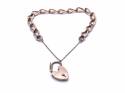 9ct Rose Gold Charm Bracelet 7 1/2