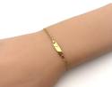 9ct Yellow Gold Baby ID Bracelet 6 inch