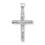 Silver Crucifix Pendant 45x28mm