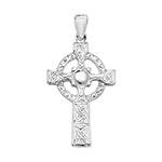 Silver Celtic Cross Pendant 39x20mm