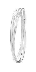 Silver Russian Bangle 64mm