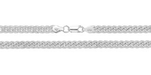 Silver Close Curb Chain 30 Inch