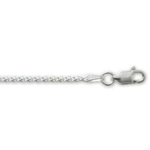 Silver Spiga Chain 18 Inch