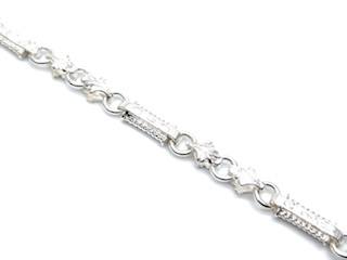 Silver Fancy Link Bracelet