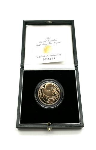 1995 Gold Proof Two Pound Coin Boxed