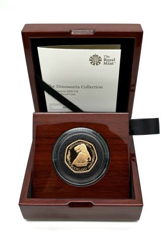 2020 Gold Proof Megalosauras 50p Coin
