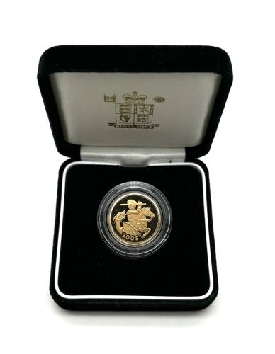 2005 Gold Proof Sovereign Coin Boxed