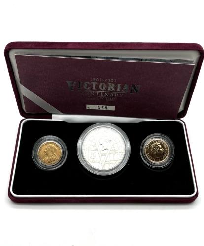 1901-2001 Gold & Silver Coin Set