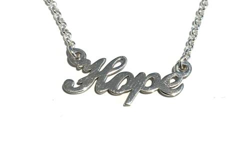 Silver Personal Name/Affirmation Necklet Hope