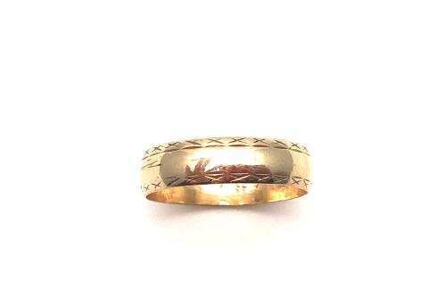 9ct Yellow Gold Wedding Ring 5mm