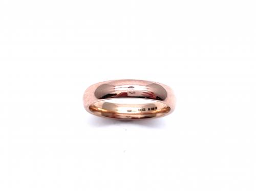 9ct Rose Gold Plain Wedding Ring