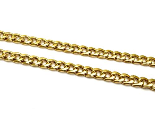9ct Yellow Gold Hollow Curb Chain