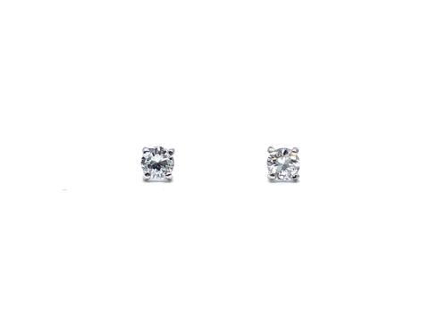 18ct White Gold Diamond Stud Earrings 0.55ct