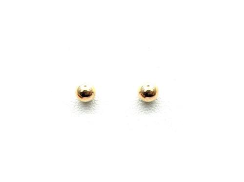 9ct Yellow Gold Ball Stud Earrings 5mm