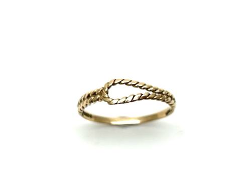 9ct Yellow Gold Rope Style Ring