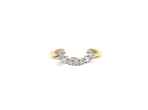 18ct Yellow Gold Diamond Shaped Ring