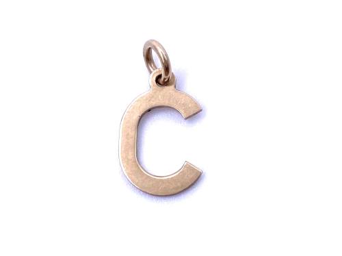 9ct Yellow Gold Initial 'C' Charm