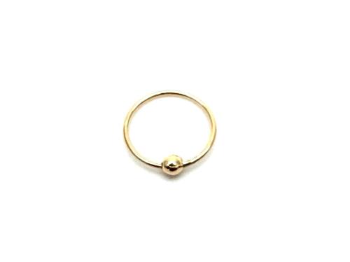9ct Yellow Gold Nose Hoop 10mm