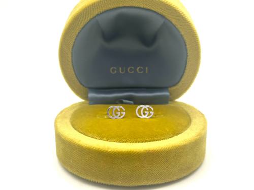 18ct White Gold Gucci Stud Earrings