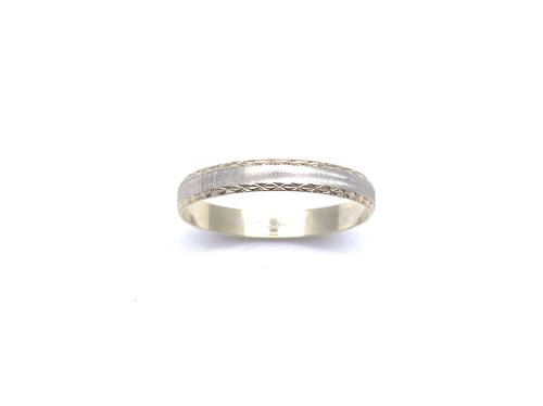 9ct 2 Colour Gold Wedding Ring