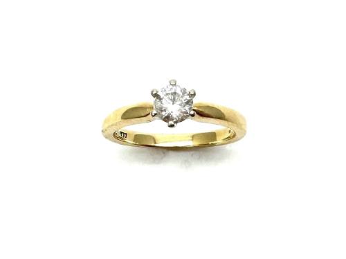 18ct Diamond Solitaire Ring 0.33ct