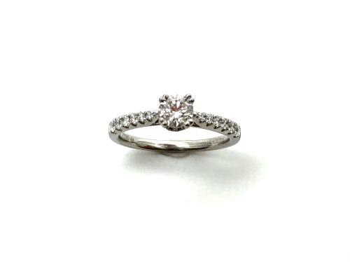 Platinum Diamond Solitaire Ring