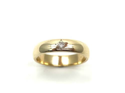 9ct Diamond Set Wedding Ring