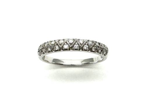 9ct White Gold Diamond Eternity Ring