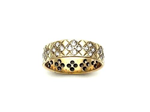 9ct Yellow Gold CZ Wedding Ring