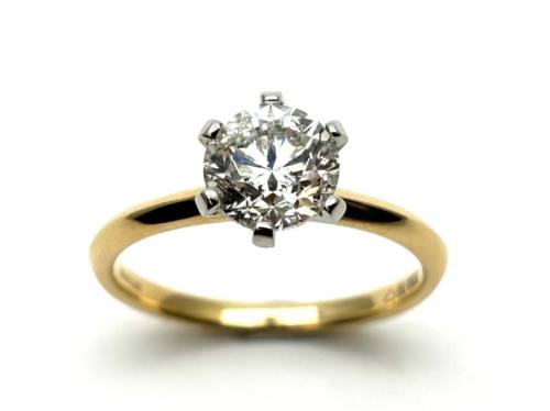 18ct Yellow Gold Diamond Solitaire Ring 1.53ct