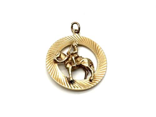 9ct  Horse & Royal Guard Pendant