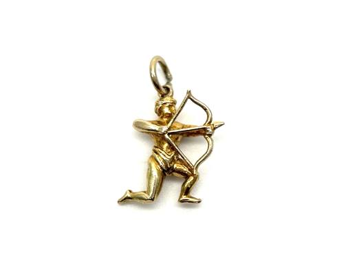 9ct Yellow Gold Archer Charm