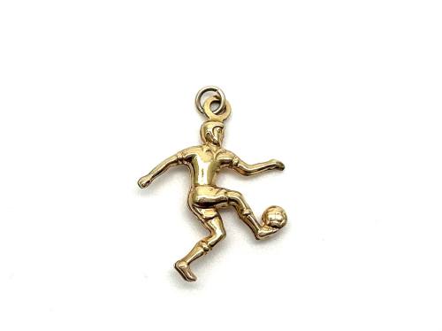 9ct Yellow Gold Footballer Charm