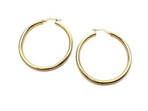 9ct Yellow Gold Hoop Earrings